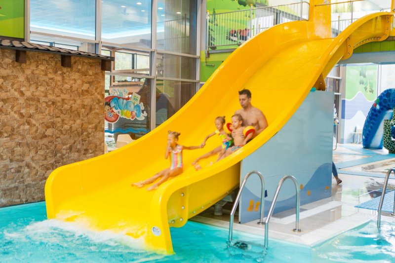 Animačné aktivity v bazénovom svete MiniMe Aqua fun hotel Sitno